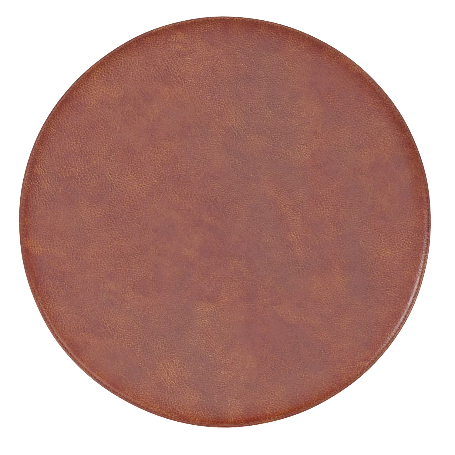 Maxwell Cognac Brown Easy Clean Vinyl Round Placemat PBR 3D Model_01